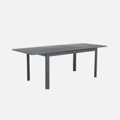 6-seater extendable aluminium garden table