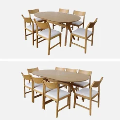 6-8 seater extendable dining table