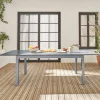 8-seater extendable garden table aluminum