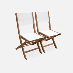 8-seater extendable wooden garden table set with 8 chairs