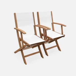 6-seater extendable wooden garden table set with chairs