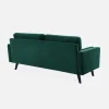 3-seater fabric sofa with vintage style