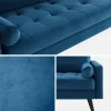 3-seater fabric sofa with vintage style