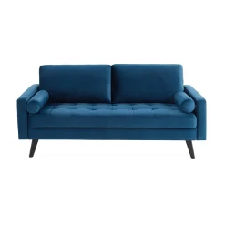 3-seater fabric sofa with vintage style