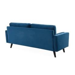 3-seater fabric sofa with vintage style