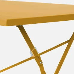4-seater folding metal bistro garden table