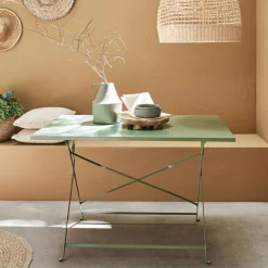4-seater folding metal bistro garden table