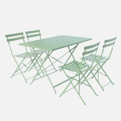 4-seater folding metal bistro garden table