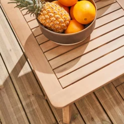 4-seater garden sofa set in acacia wood