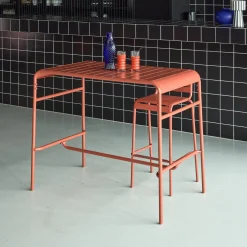 4-seater metal garden bar table
