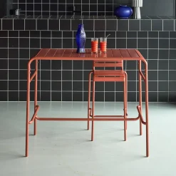 4-seater metal garden bar table