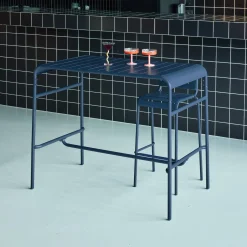 4-seater metal garden bar table
