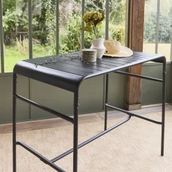 4-seater metal garden bar table