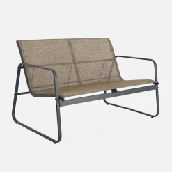 4-seater metal garden furniture set