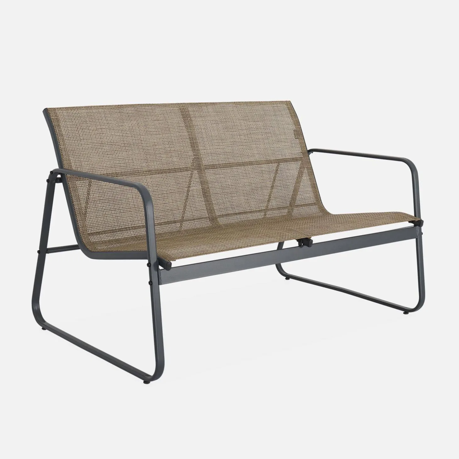 4-seater metal garden furniture set