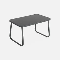 4-seater metal garden furniture set