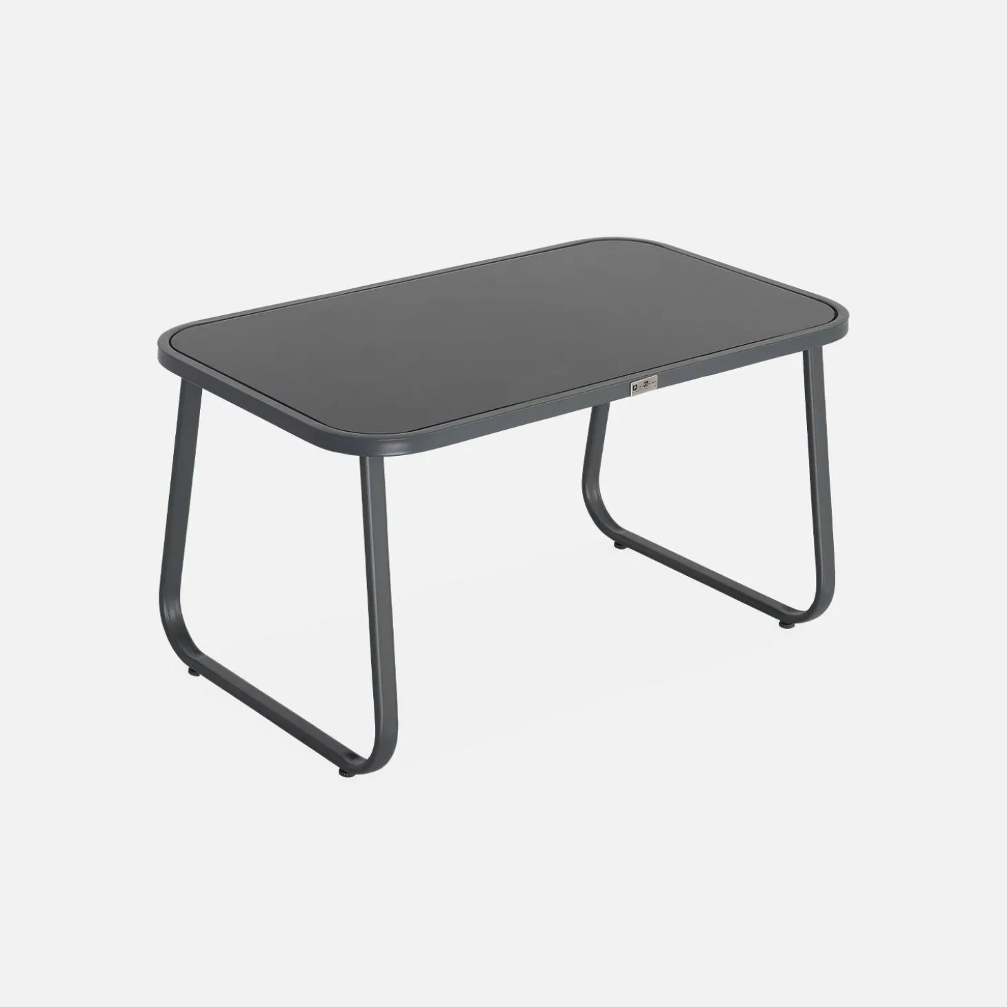 4-seater metal garden furniture set