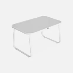 4-seater metal garden furniture set