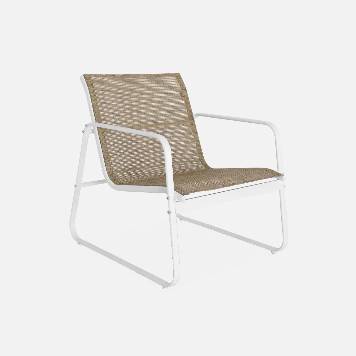 4-seater metal garden furniture set