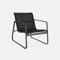 4-seater metal garden furniture set