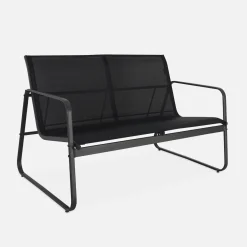 4-seater metal garden furniture set