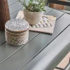 2-seater metal high garden table