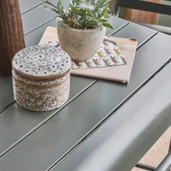 2-seater metal high garden table