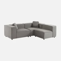 3-seater modular corner sofa with 1 armchair