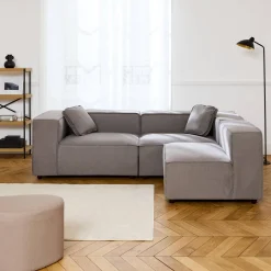 3-seater modular corner sofa with 1 armchair