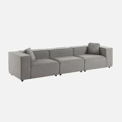 3-seater modular corner sofa with 1 armchair