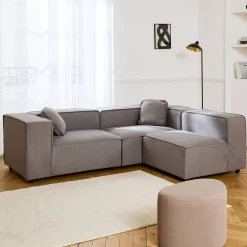 3-seater modular corner sofa with 1 armchair