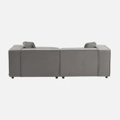 2-3 seater modular sofa with water-repellent fabric and footstool