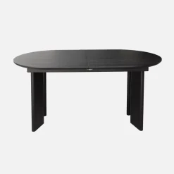6-8 seater oval extendable dining table, rubberwood and oak veneer