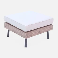 5-seater polyrattan garden sofa set