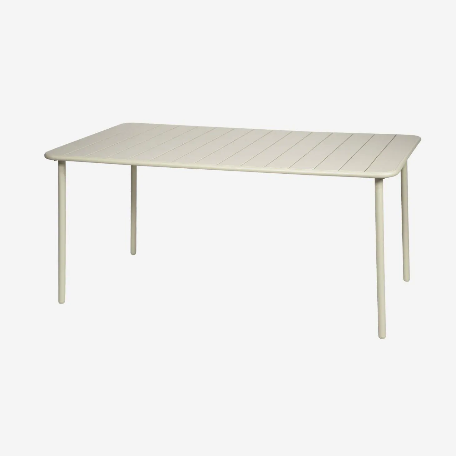 6-8 seater rectangular steel garden table