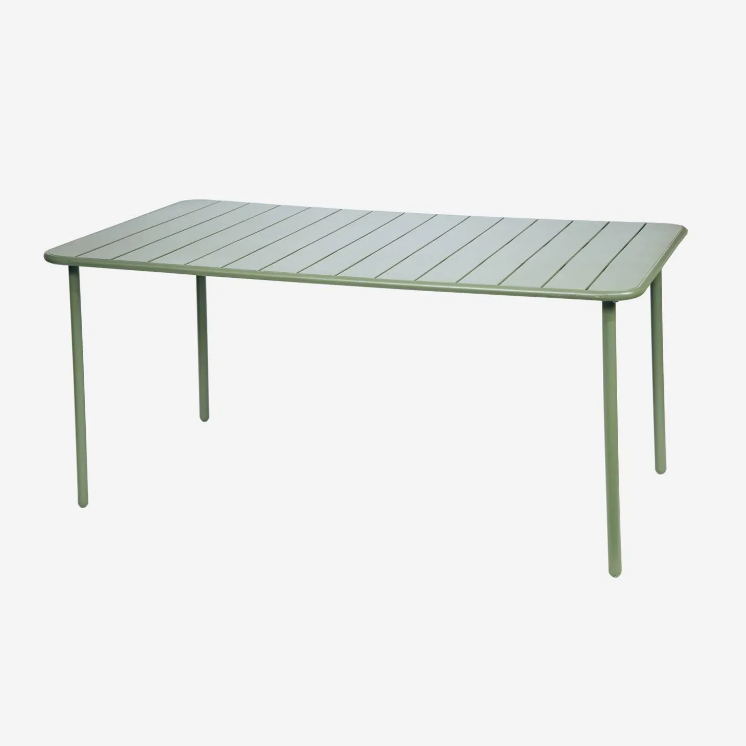 6-8 seater rectangular steel garden table