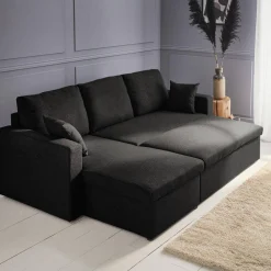3-seater reversible corner sofa bed with storage