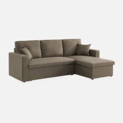 3-seater reversible corner sofa bed with storage