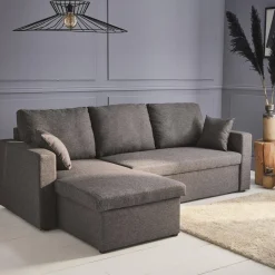 3-seater reversible corner sofa bed with storage