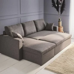 3-seater reversible corner sofa bed with storage