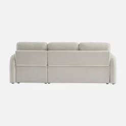 3-seater reversible corner sofa bed in boucle fabric
