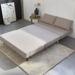 2-seater scandi-style folding sofa bed