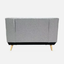 2-seater scandi-style folding sofa bed