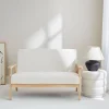 2-seater scandi-style loveseat sofa in boucle fabric