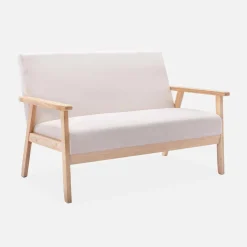 2-seater scandi-style loveseat sofa