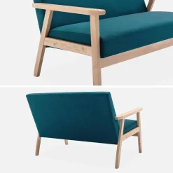 2-seater scandi-style loveseat sofa