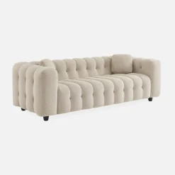 3-seater sofa, upholstered in textured boucle fabric