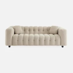 3-seater sofa, upholstered in textured boucle fabric