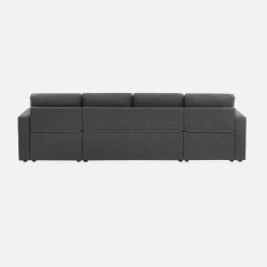 4-seater u shaped sofa bed in fabric