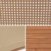 4-seater wooden and cane rattan garden sofa set